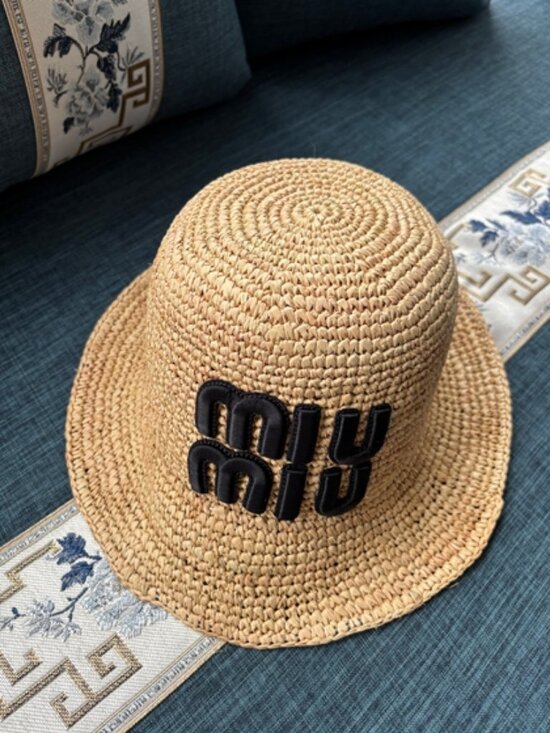 ?MIU MIU? summer straw hat